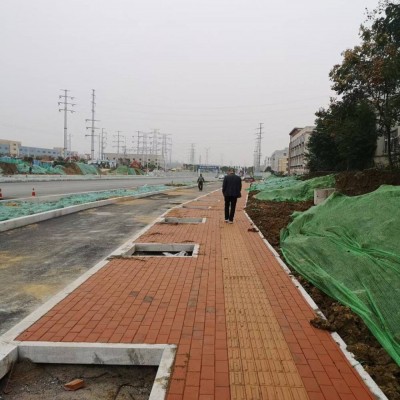 武汉庭院青砖红砖铺地 武汉道路烧结砖陶土砖工程 武汉陶土砖烧结砖厂家