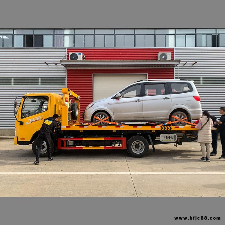 解放 清障车价格 一拖二清障车 道路救援车 一体板伸缩板翻转板