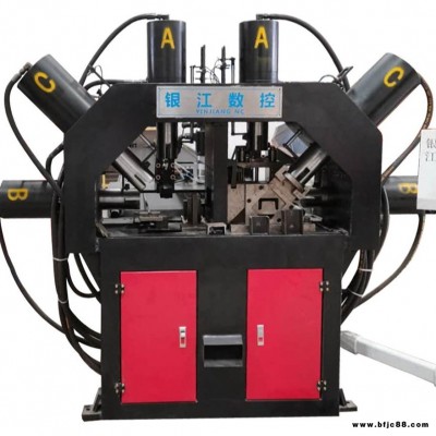 甘肃平凉 银江数控 建筑爬架冲孔机床 扁钢冲孔加裁断一体机 配件
