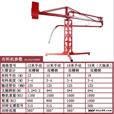 12米角钢布料机 15米角钢布料机 童叟无欺 河北瑞胜