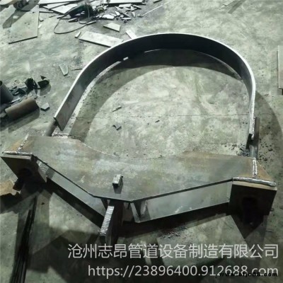 可加工C形钢带管夹管夹 D-ZD2010新标104C形钢带管夹 D2三孔短管夹 轴向限位管卡 双螺栓管夹