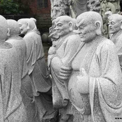 深圳优力石品牌石雕古代人物石雕罗汉像石雕18罗汉