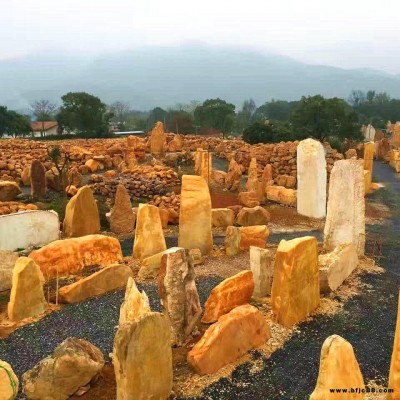 景观石批发基地大型黄蜡石 别墅黄蜡石 风景石