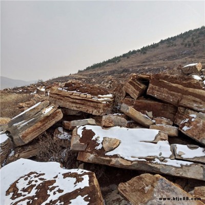 盈信万吨千层石批发 庭院千层石设计 户外大型假山石头 驳岸造景 草坪石 景观石 专业假山施工设计