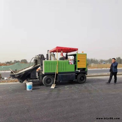 西藏地区专用路缘石成型机全自动路沿石一次滑模机上门指导安装