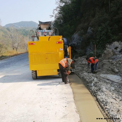 山东路沿石滑膜机定制 全自动路肩成型机 一次成型路缘石滑膜机