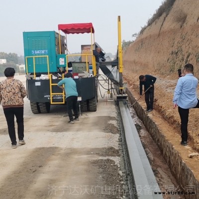 达沃机械路沿石滑模成型机 现浇路缘石成型机 浇筑滑模成型机厂家价格