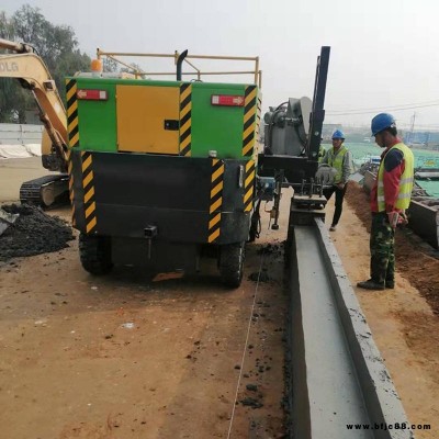 润达全自动路沿石滑模机 路缘滑模机成型机 全自动滑模路沿机