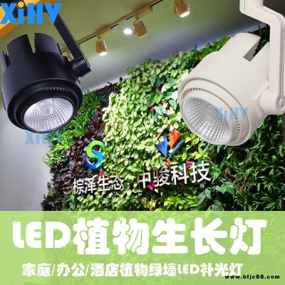 全光谱绿植墙补光灯植物墙生长灯室内补光灯LED轨道式射灯XIHV雨淋缸平安树幸福树补光灯