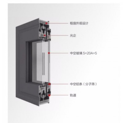 佛山厂家重型断桥推拉门 公寓推拉玻璃门入户120重型铝合金推拉门