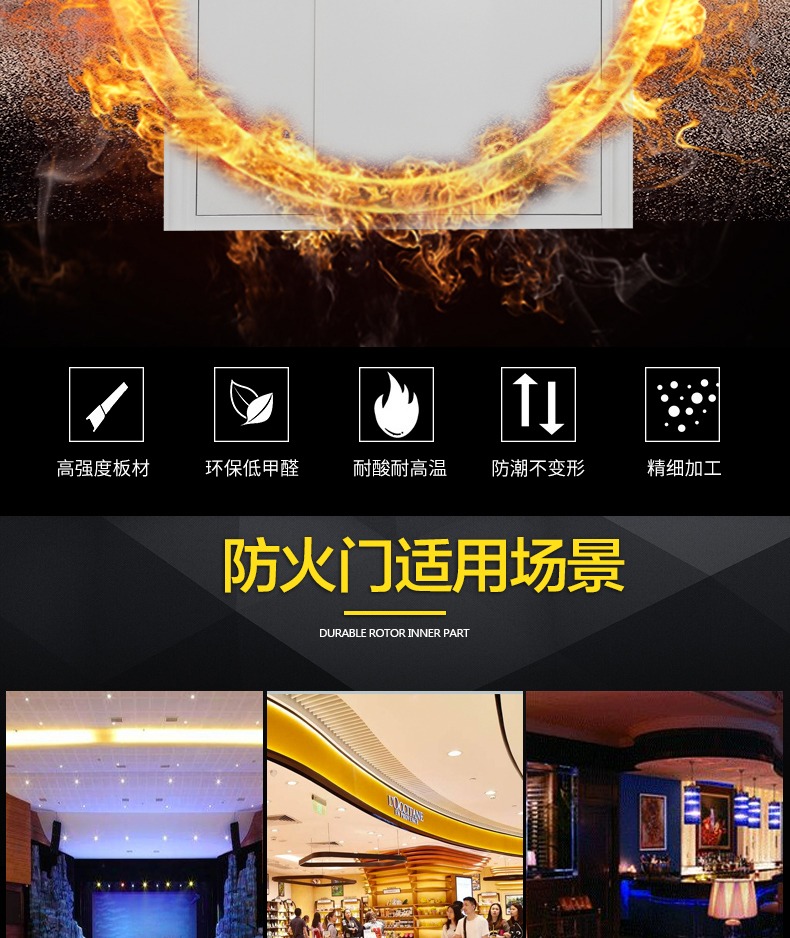 厂家定制钢质甲级防火门 消防通道钢质门 隔热防火门示例图3