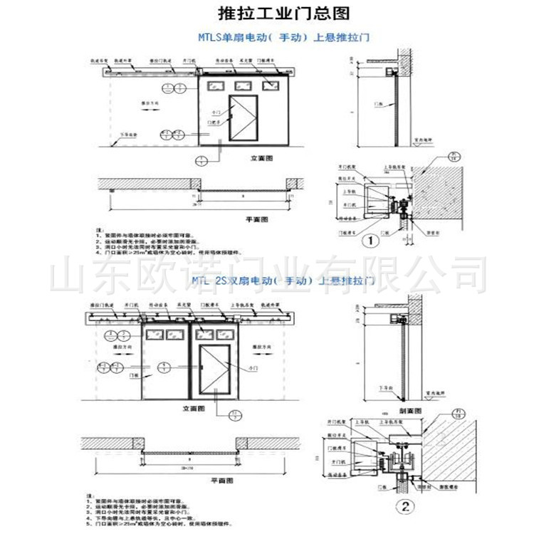 批发 工业彩钢平移门  聚氨酯电动推拉门  免物流安装费示例图18