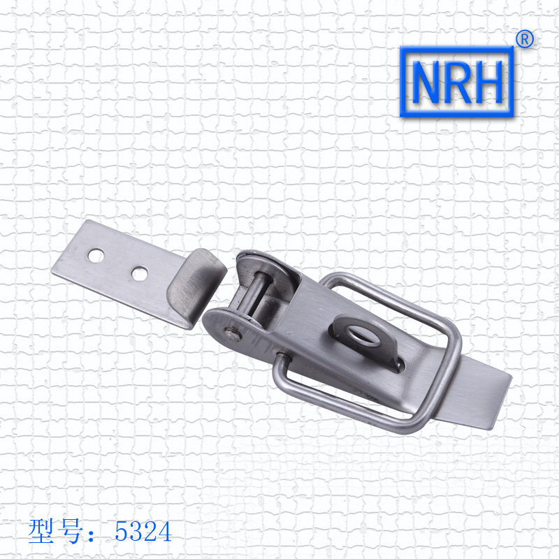 NRH/纳汇环保纯不锈钢304材质搭扣机械设备锁扣室外使用挂锁箱扣示例图1