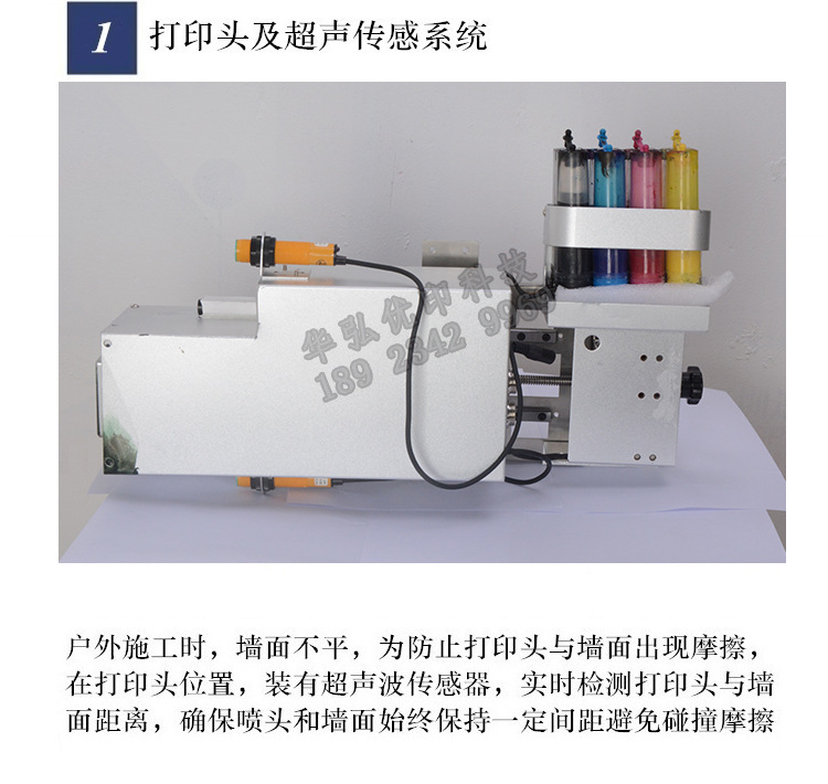 瓷砖背景墙绘画机3d墙体打印机户外室内墙面彩绘设备立式墙面喷绘示例图5