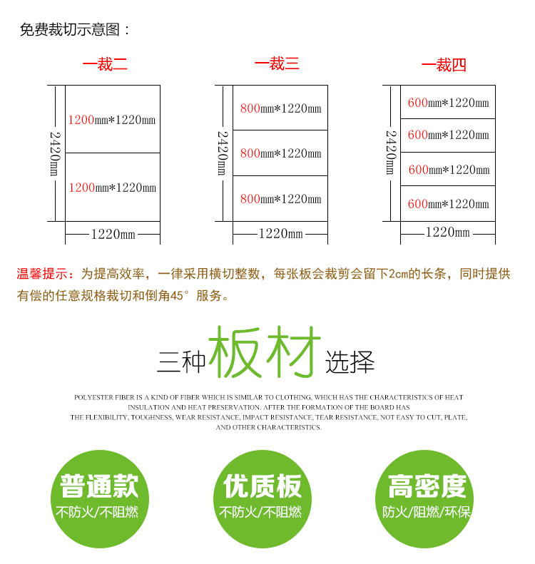 9mm聚酯纤维吸音隔声板墙面幼儿园琴房录音棚影院KTV吊顶装修材料示例图17