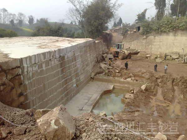 红色砂岩产地 红砂岩厂家 四川红砂岩 四川红砂岩荒料 红砂岩价格示例图13