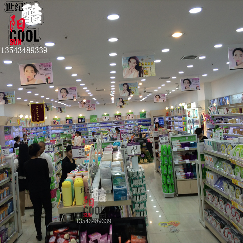 母婴店化妆品收银台大理石收款前台吧台木质化妆品店收银台展柜示例图15