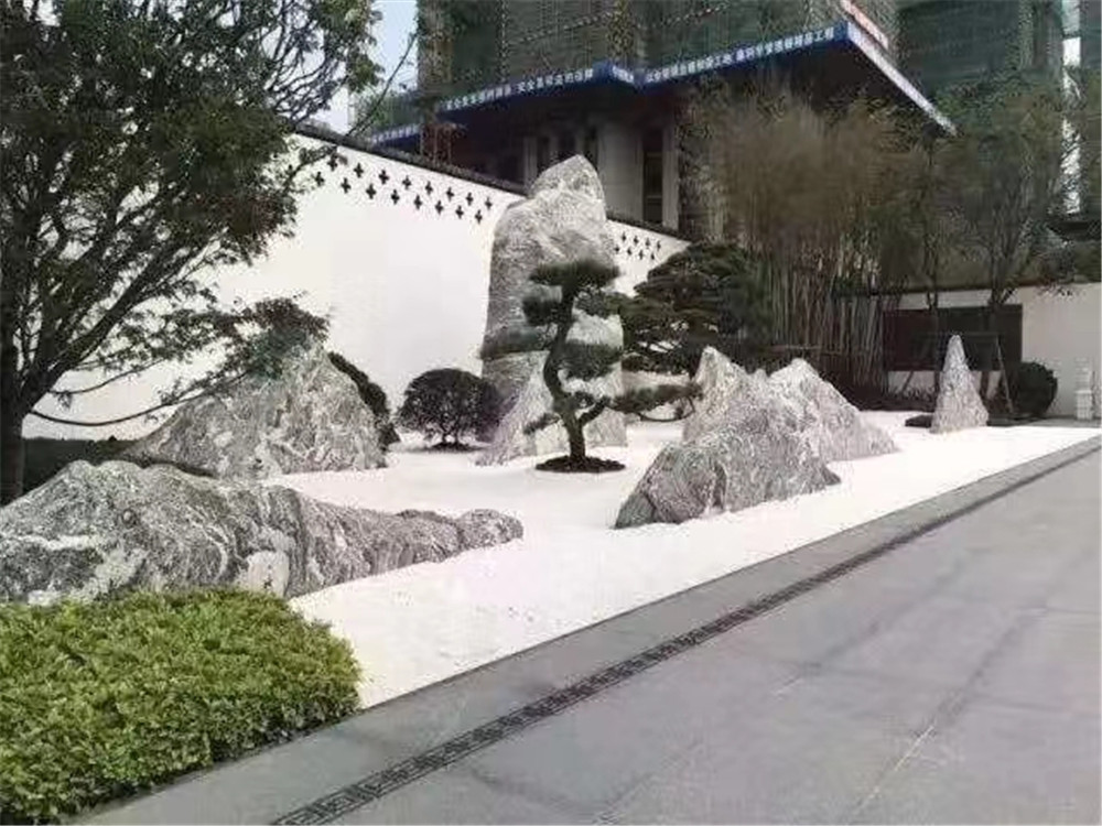 园林切片石 自然石景观石雪浪石 大型景观石凉亭销售