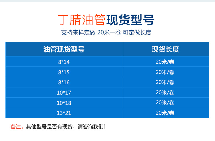 高质低价11*21耐机油汽油柴油管橡胶软管进口NBR橡胶管示例图5