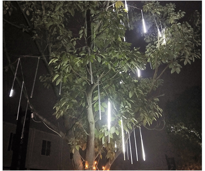 厂家批发防水LED流星雨灯串 ins变色流水景观灯 室内氛围装饰射灯示例图17