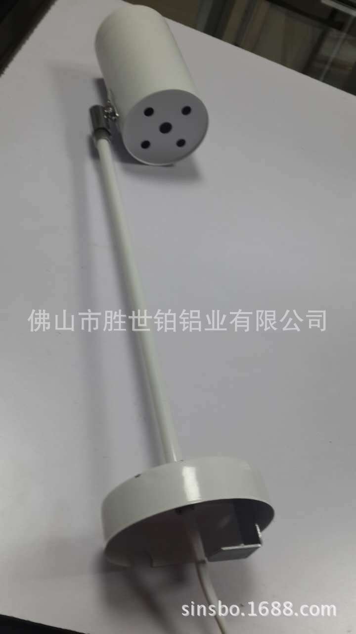 标准展位专用LED长杆夹式射灯可10个串联，作品展背景墙3w射灯示例图2