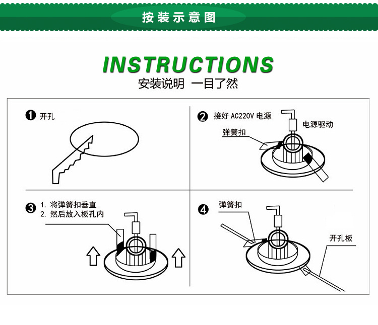 嘉韬12vLED天花灯LED橱柜灯  房车灯具led酒柜灯嵌入式射灯高显指示例图10