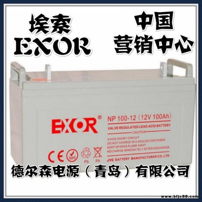 埃索EXOR蓄电池NP80-12医疗设备消防应急灯不间断电源12V80AH型号齐全