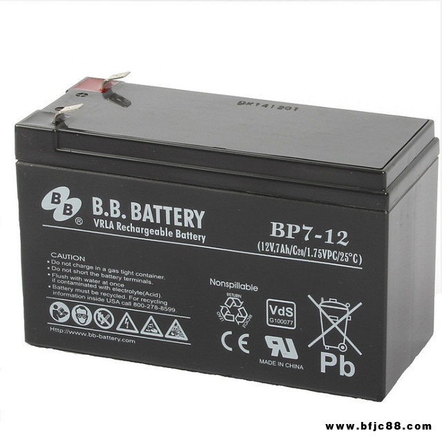 台湾BB美美BATTERY蓄电池BP7-1212V7AHUPS应急灯电源APC专用