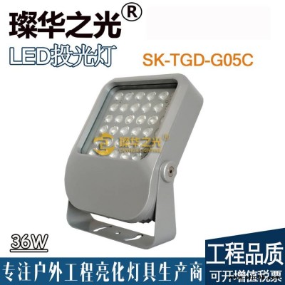 璨华照明SK-TGD-G05C LED投光灯户外防水12w18w24w36w48w方形泛光灯楼体桥梁