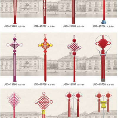 科尼红色中国结太阳能LED景观灯_全防水电源景观灯价格