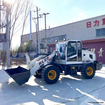 地下室车库用装载机 矮体小铲车 矮脚虎装载机 前卸式轮式小型装载机 日力重工