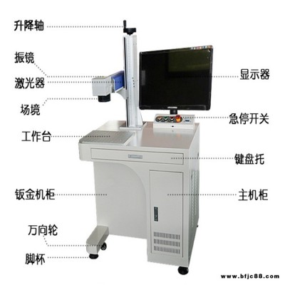 20瓦光钎打标机可乐瓶手机膜木板CO2打标机激光雕刻机光切割机 文圣