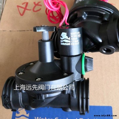 DN25伯尔梅特电磁阀S390T-2-R 24VAC以色列进口塑料电磁阀