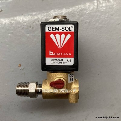 以色列BACCAR GEM-SOL电磁阀GEM-B-31 24V 50HZ 8W电磁阀