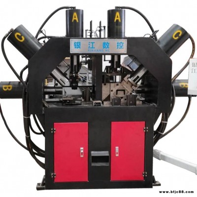 辽宁朝阳 银江数控 爬架架子框体冲切机 钢木龙骨冲孔设备 厂家直销