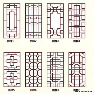 成润铝窗花 木纹铝合金窗花 防盗铝窗花花格屏风隔断镂空木纹铝板厂家