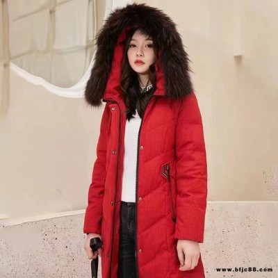 大码女装 雪雕羽绒服20冬 地摊货源 女装品牌折扣 尾货折扣走份 低价走量货源