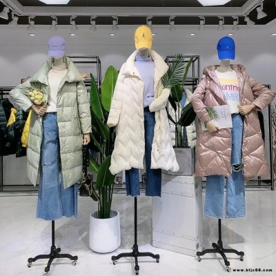 赛瑞娜20冬 羽绒服楠涛源头厂家 品牌折扣女装 快手直播货源批发厂家 东门服装批发