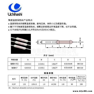 宠物取暖器温度FUSE，UMI温度保险丝