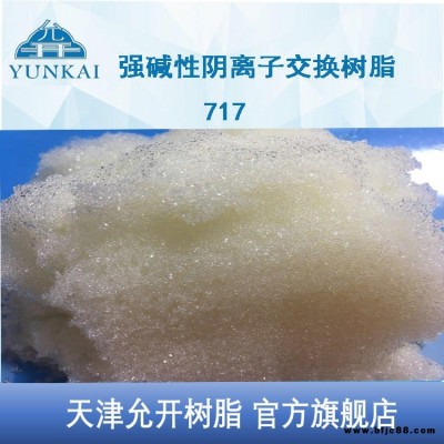 天津允开 电厂水处理专用树脂 强碱性阴离子树脂 201X7 浮动床树脂FB 厂家直销