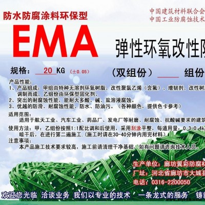 EMA弹性环氧改性防腐涂料 防水防腐涂料 厂家供应 翼彩公司