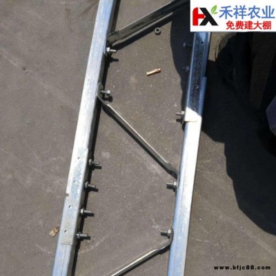 简易连栋大棚建造 双膜大棚骨架 新型双膜骨架大棚 禾祥农业 免费设计