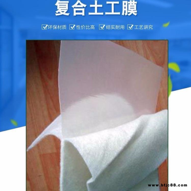 复合土工膜 两布一膜 一布一膜 水库 河道防渗材料 500g600g800g1000g国标防渗土工膜厂家批发 质优价廉