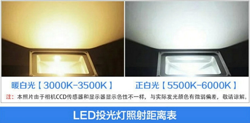 厂家直销 LED投光灯泛光灯一体院庭灯薄款户外一体式led投光灯示例图14