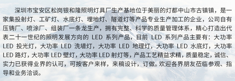 新款大功率LED 大功率150W投光灯  泛光灯外壳示例图14