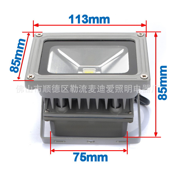 LED投光灯 足瓦10-50WLED泛光灯 110-220V或12V  IP65 厂家供应示例图14