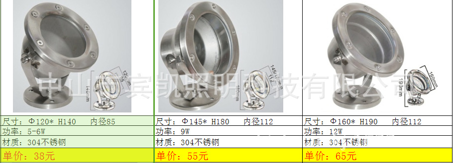 宾凯照明 鱼池灯水景灯 节能水底景观灯 量大从优