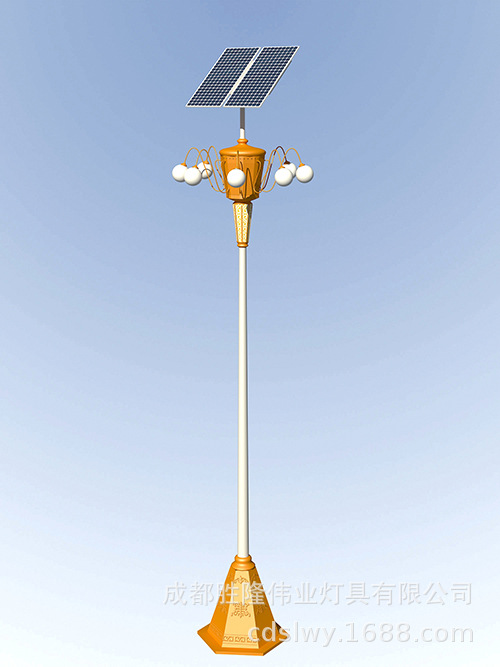 红原8m太阳能中华灯，阿坝县太阳能景观灯批发示例图8