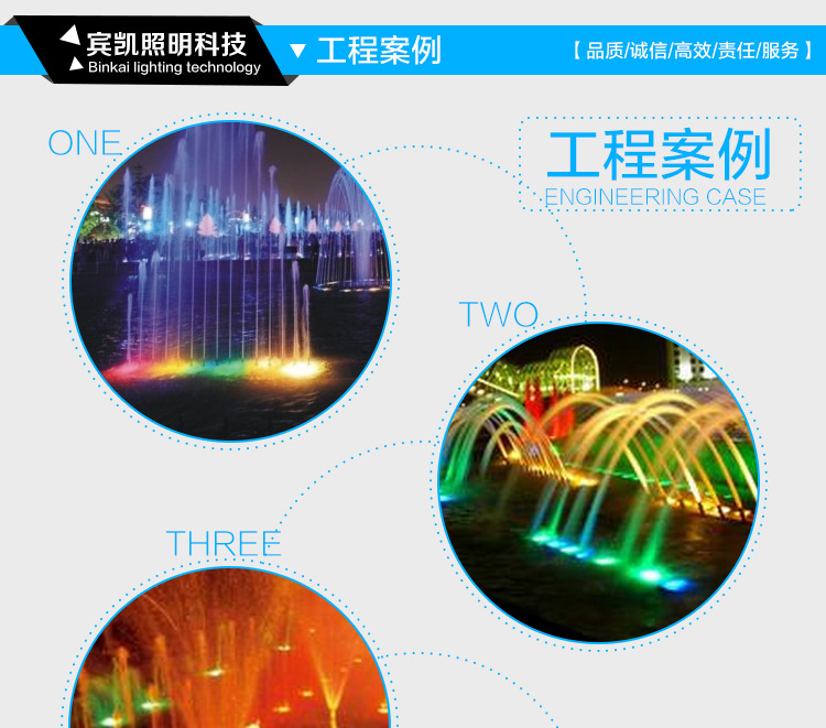 LED不锈钢水底灯户外景观LED水底灯公园广场水池水底灯示例图11