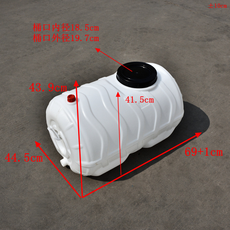 批发100L卧式塑料水桶|家用卧式水槽|可选配加球阀门水龙头开关示例图4
